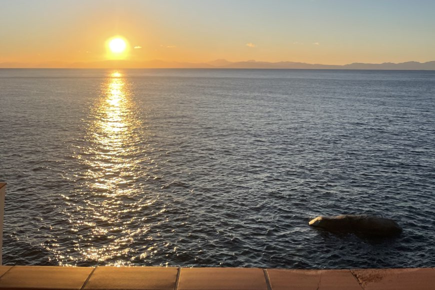Lo spettacolo serale dalle terrazze di Villa Mare